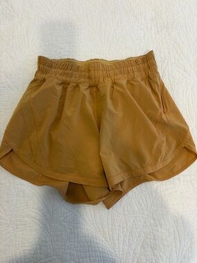 Women's Lululemon High waisted Running Shorts - Orange